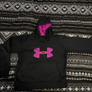 Women’s Under Armour hoodie black/pink size L